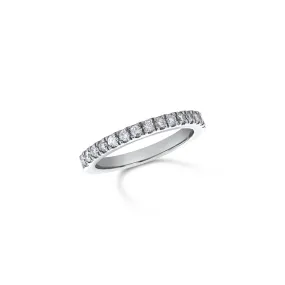 0.36 CT Round Diamond 14K White Gold Band