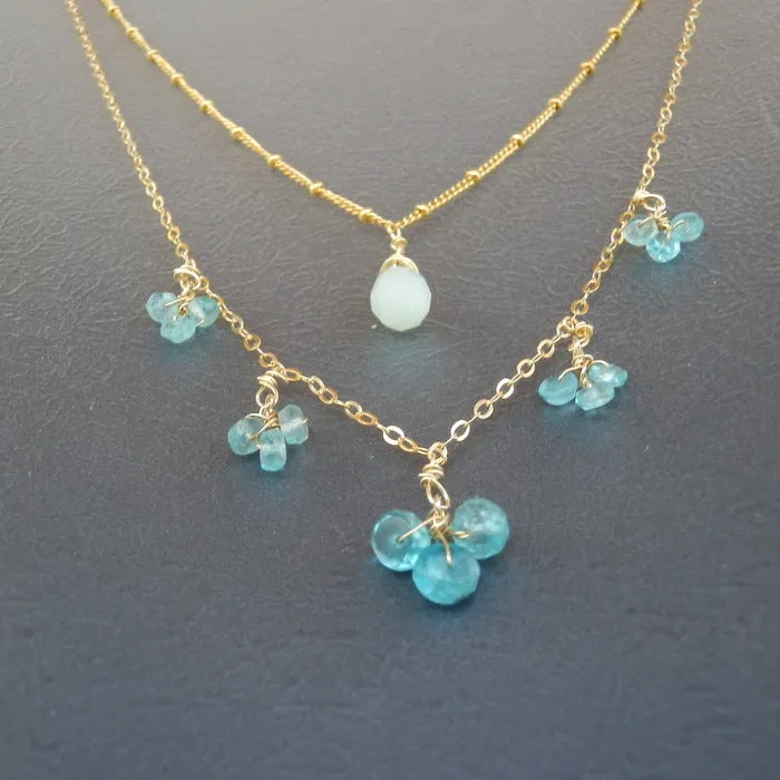 Apatite Layered Necklace