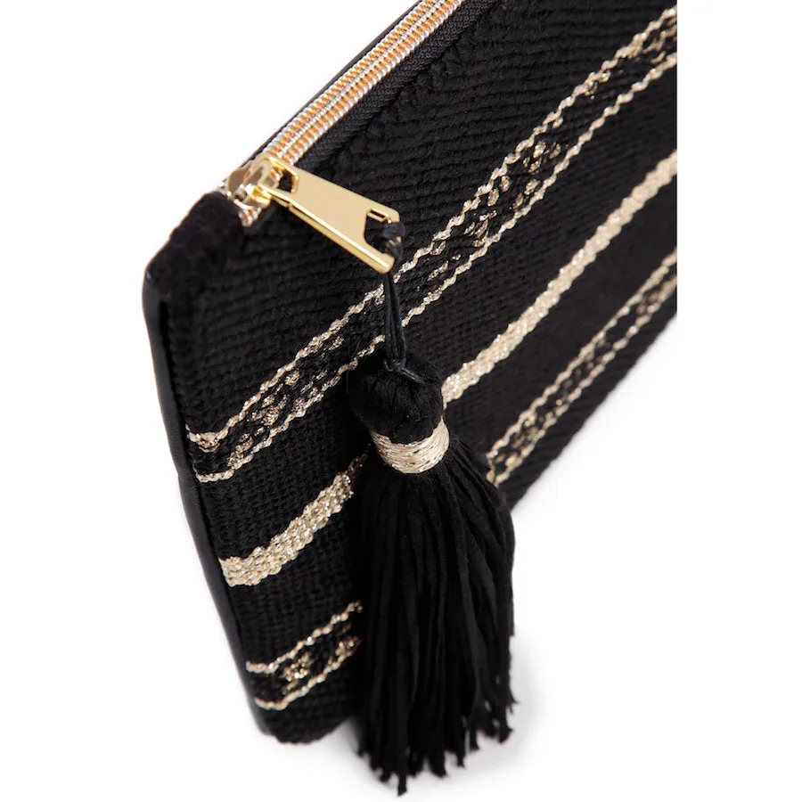 Athens | Woven Leather Clutch