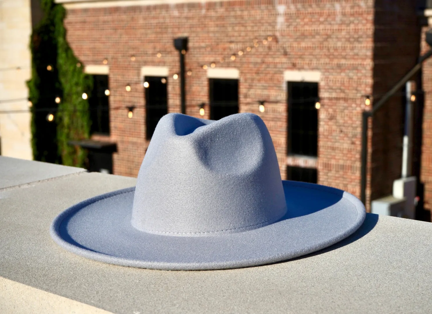 Atlanta Wide Brim Fedora - Gray