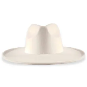 Atlanta Wide Brim Fedora - White