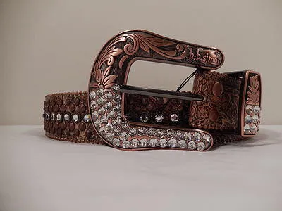 b.b. Simon Bronze And Silver Crystal Belt