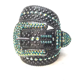 b.b. Simon Fully Loaded Turquoise Crystal Belt