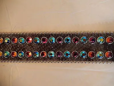 b.b. Simon 'Python Rainbow' Crystal Belt