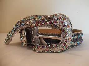 b.b. Simon 'Python Rainbow' Crystal Belt