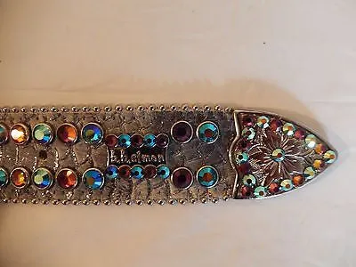 b.b. Simon 'Python Rainbow' Crystal Belt