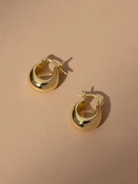 Bold Statement Vermeil Hoop Earrings