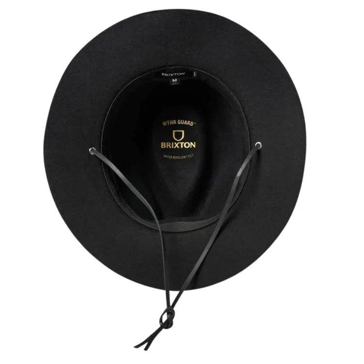 Brixton Wesley Weather Guard Fedora - Black