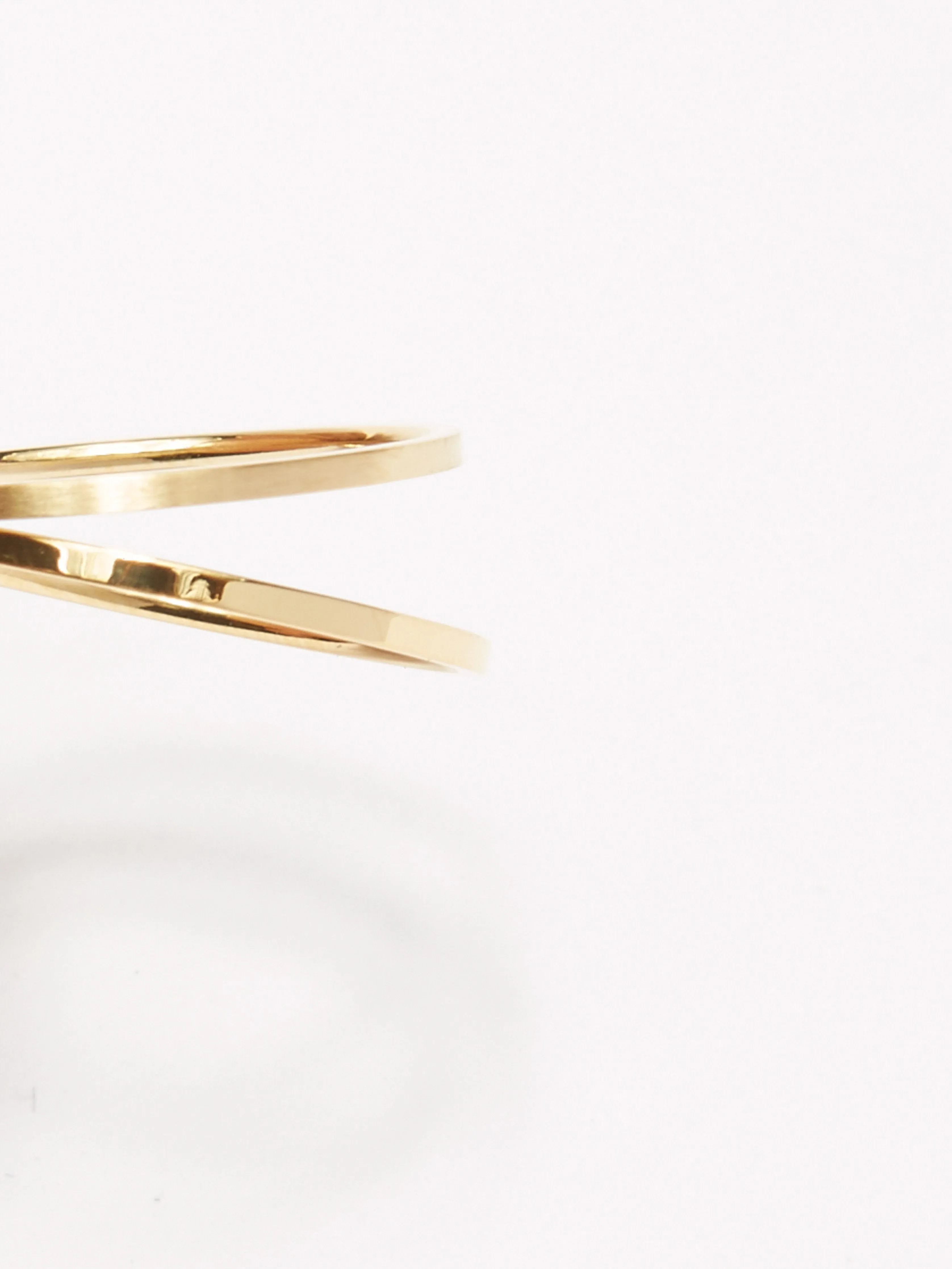 Brushed Gold Ring