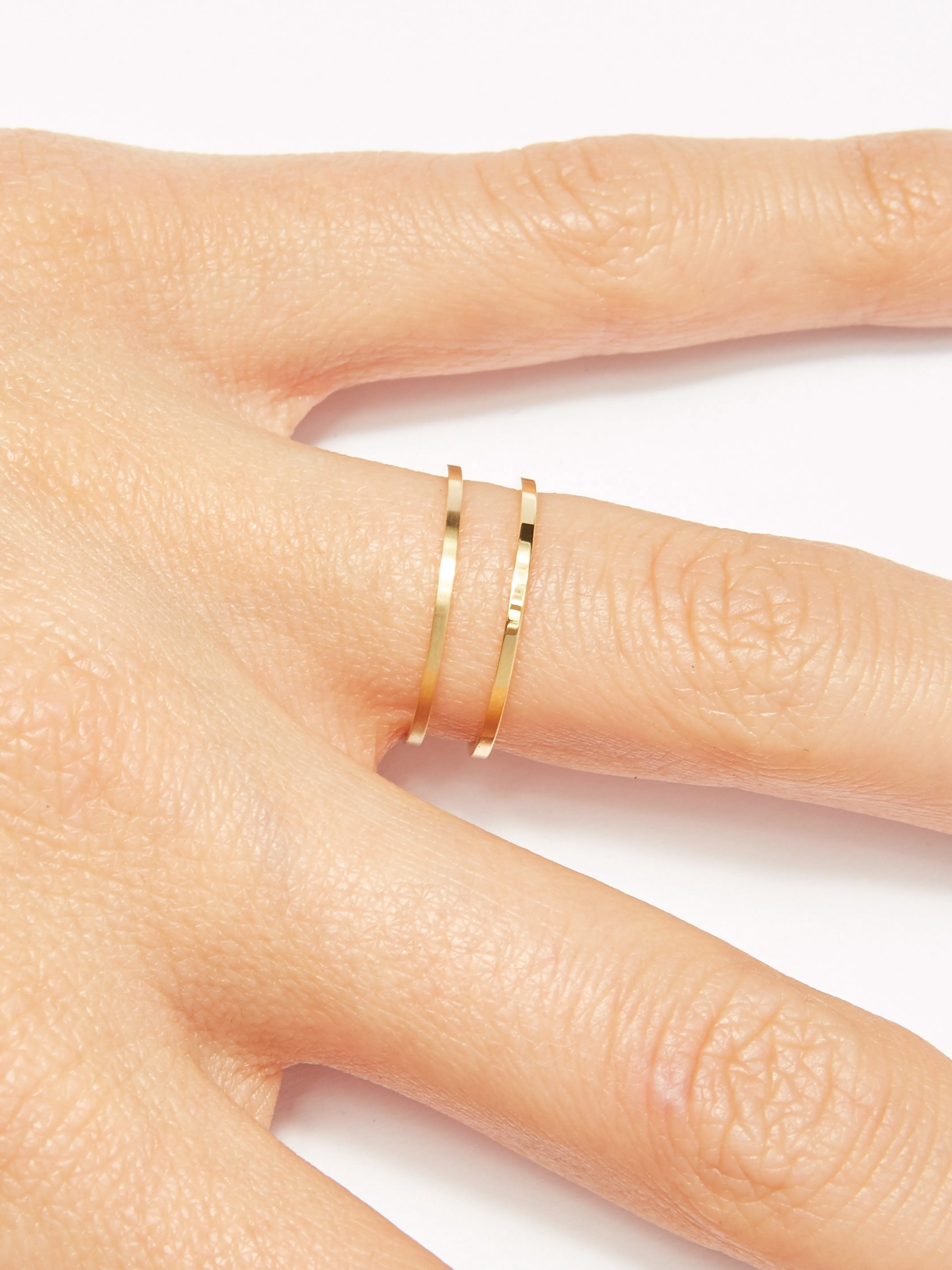 Brushed Gold Ring