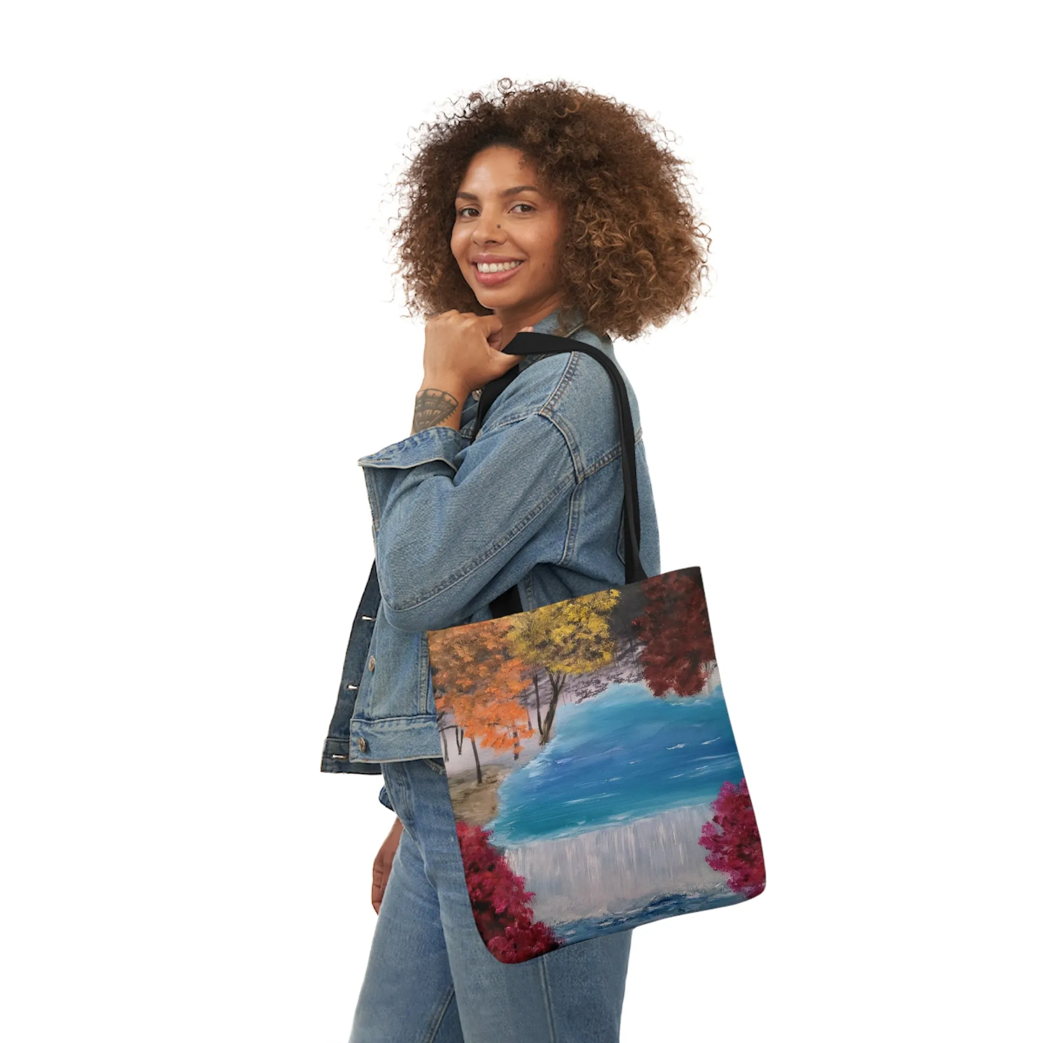 Canvas Tote Bag, Descending Waters Art