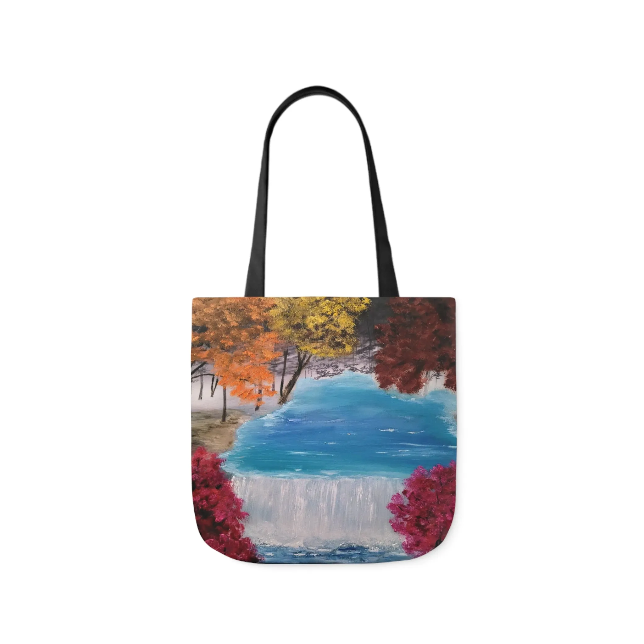 Canvas Tote Bag, Descending Waters Art