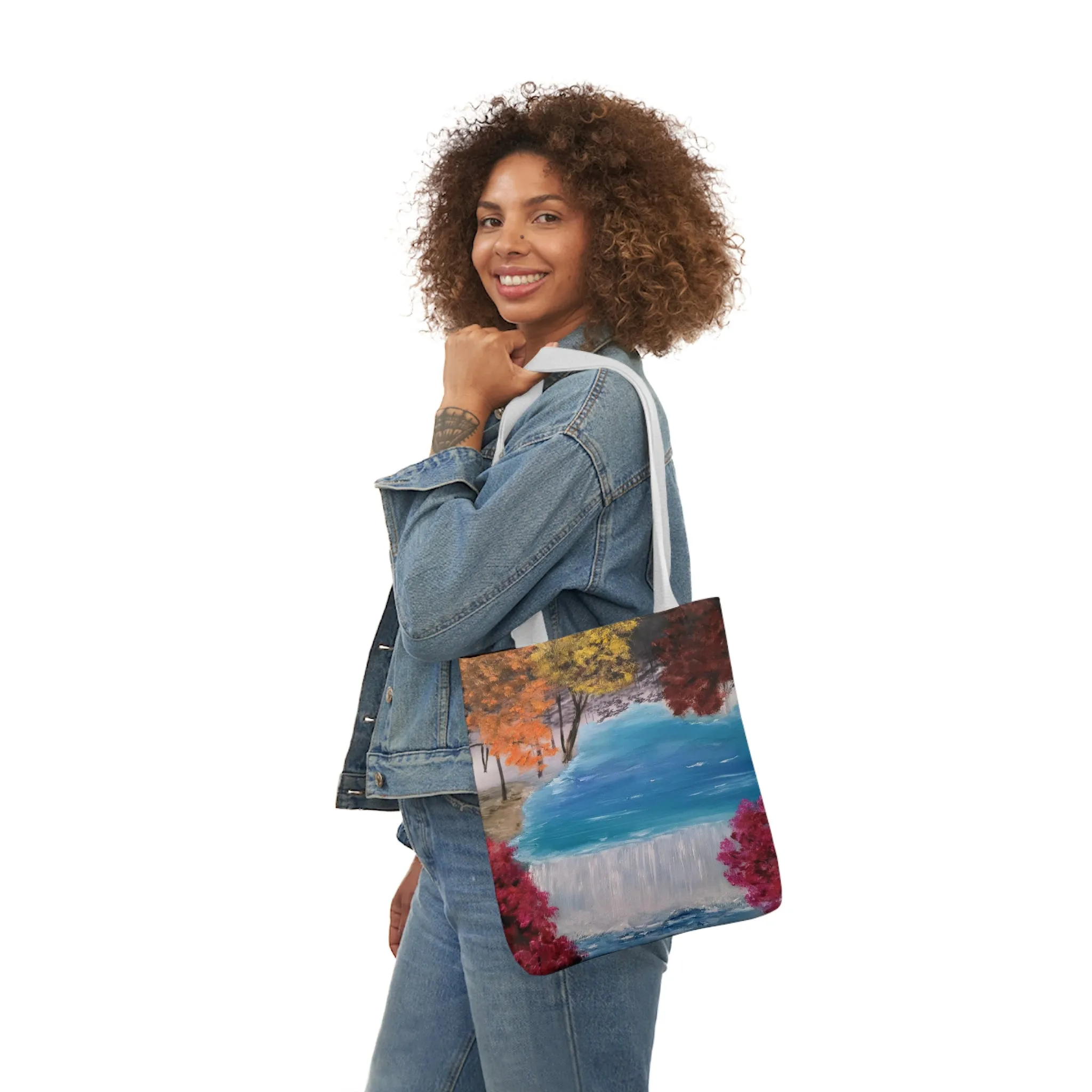 Canvas Tote Bag, Descending Waters Art