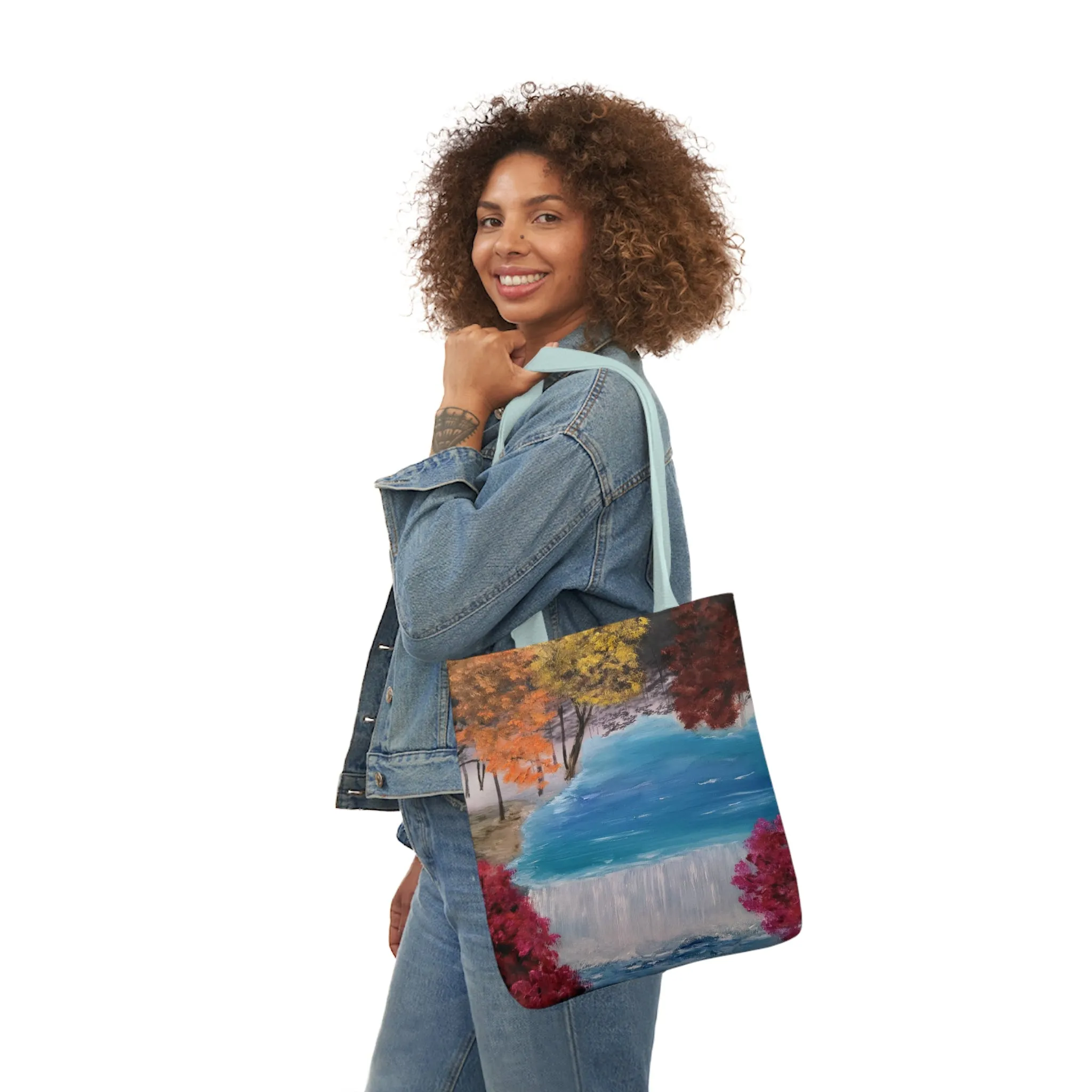 Canvas Tote Bag, Descending Waters Art