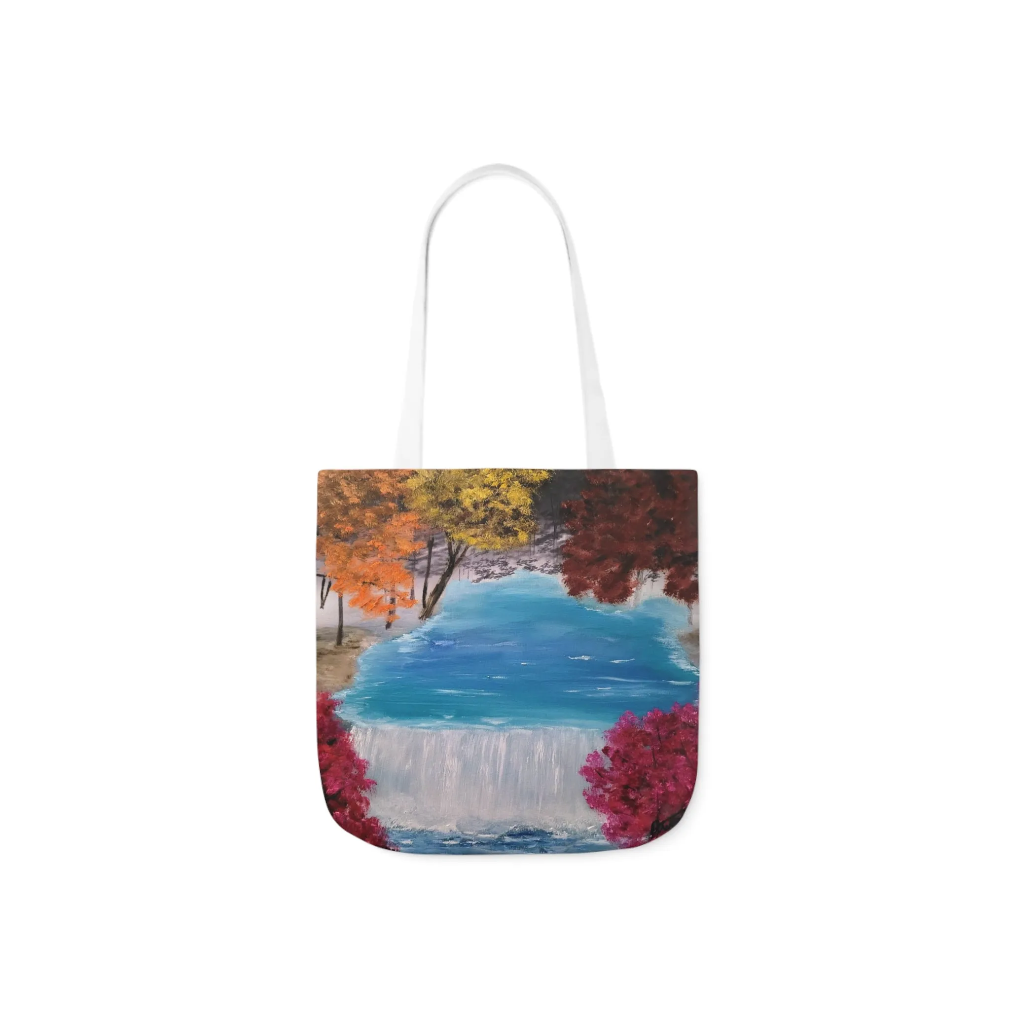 Canvas Tote Bag, Descending Waters Art