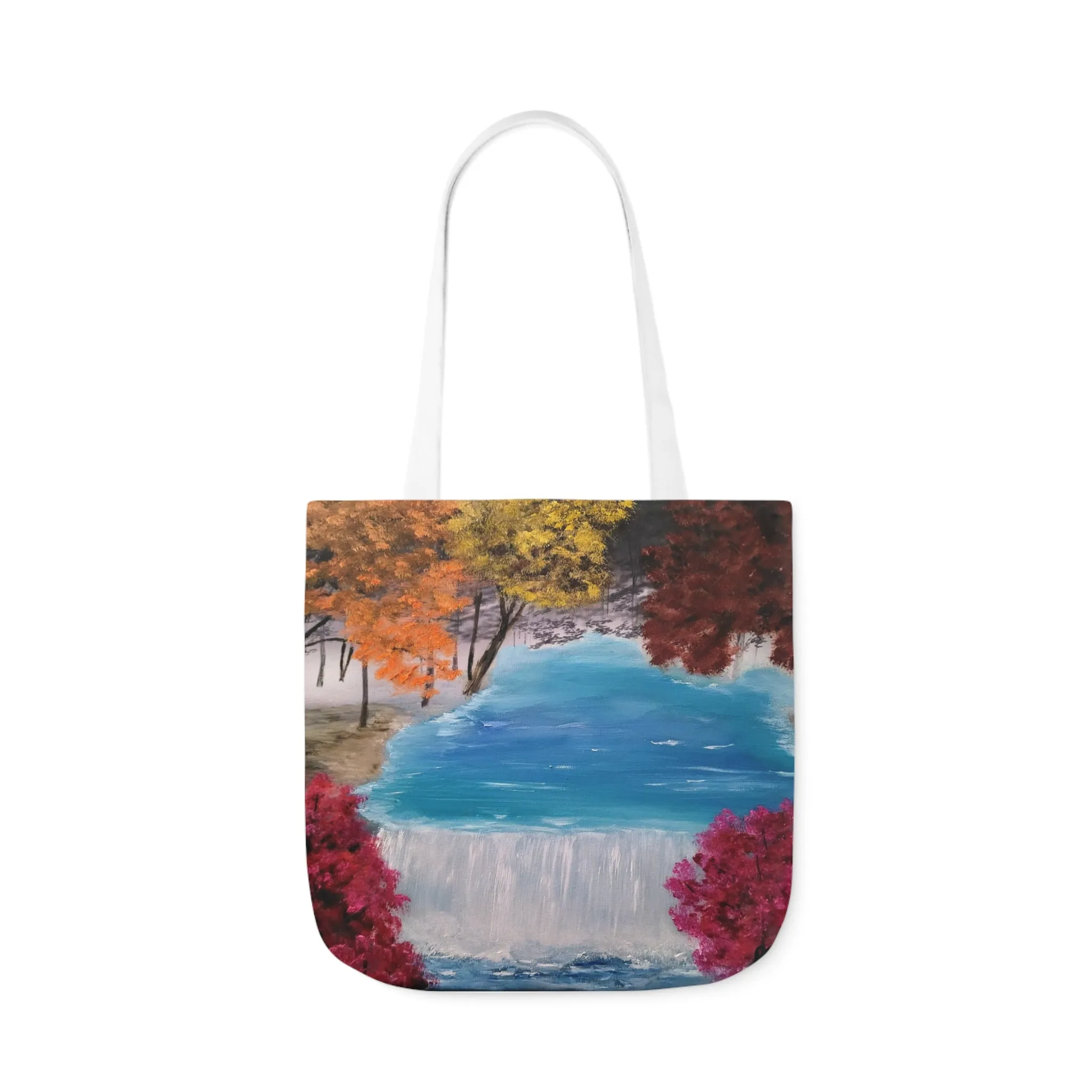 Canvas Tote Bag, Descending Waters Art