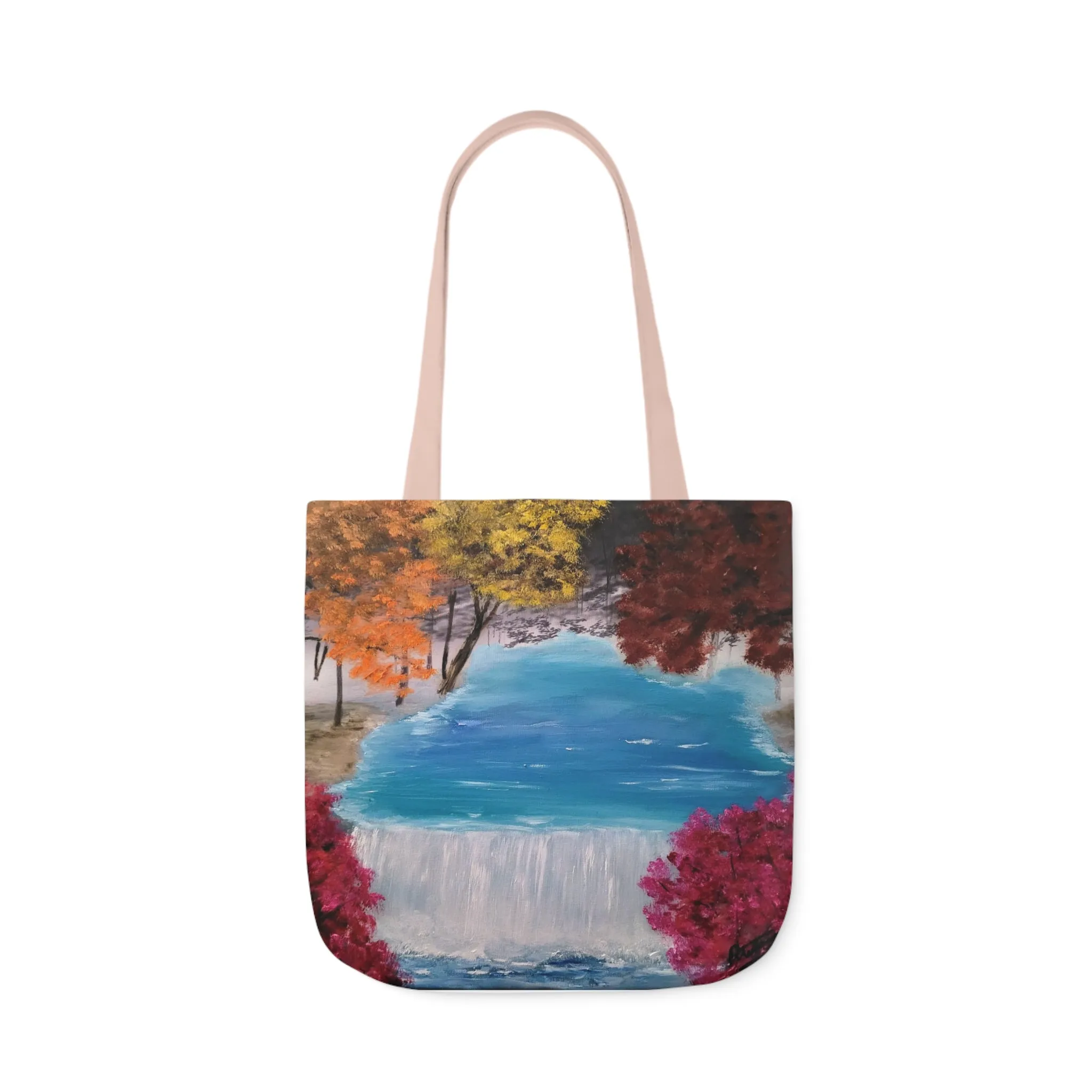 Canvas Tote Bag, Descending Waters Art