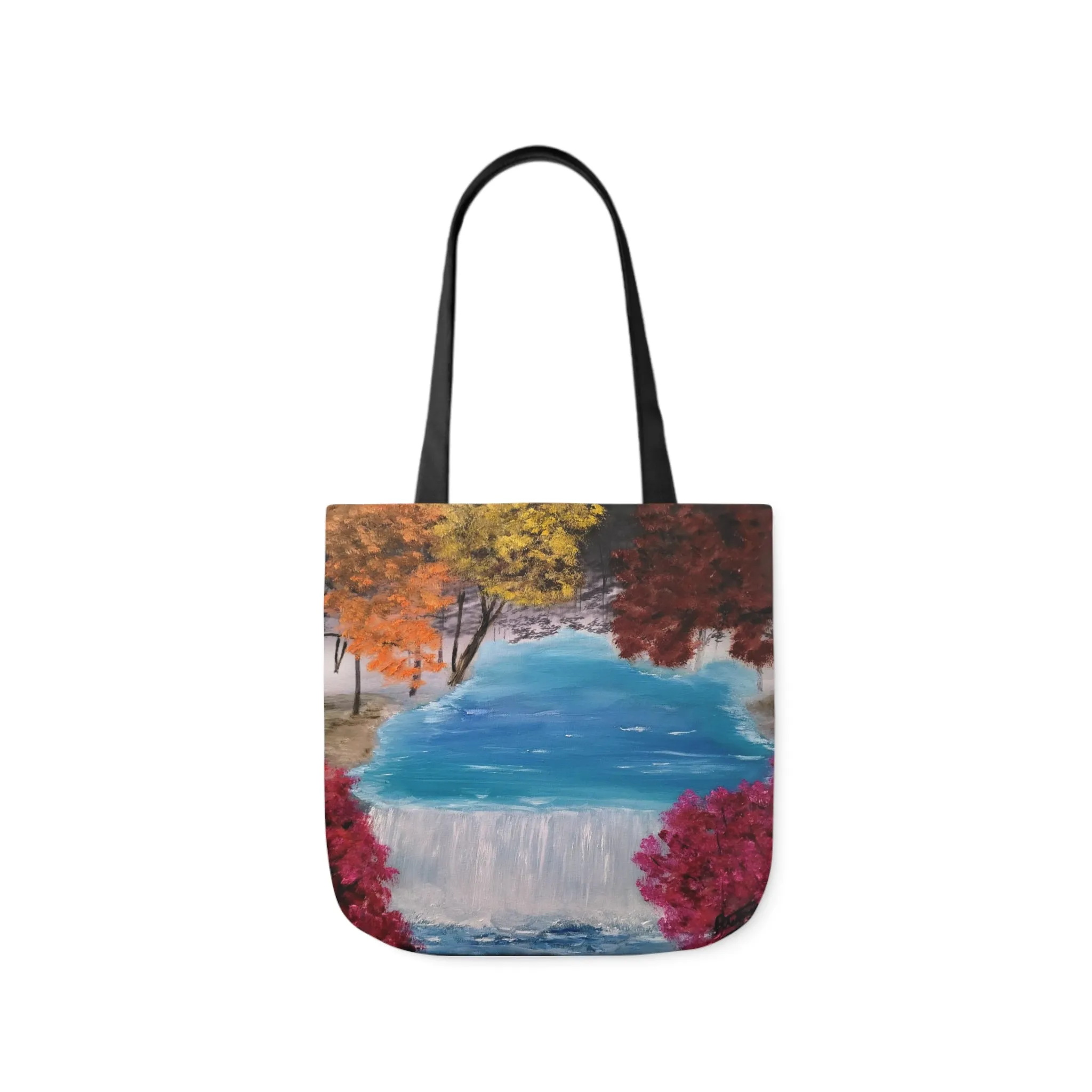 Canvas Tote Bag, Descending Waters Art