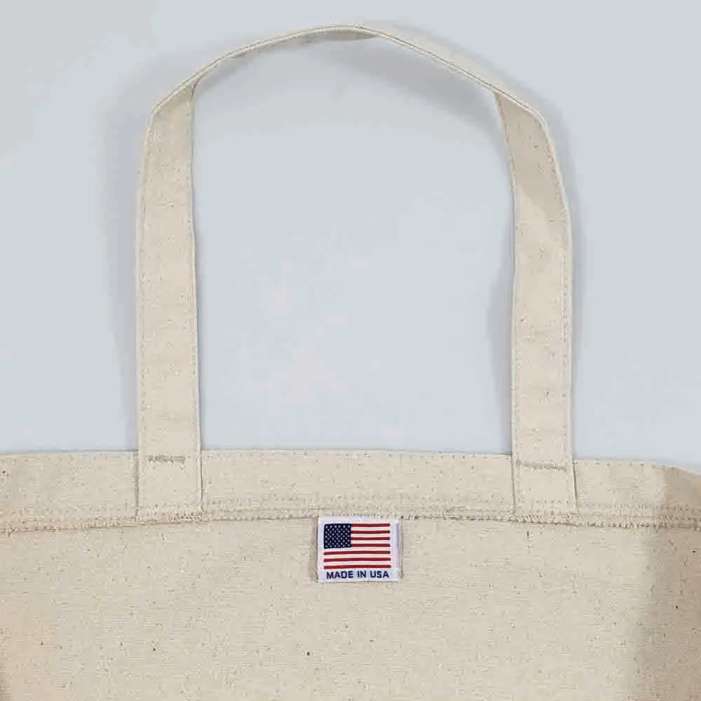 Carry-All Large Canvas Tote Bag - Made in USA