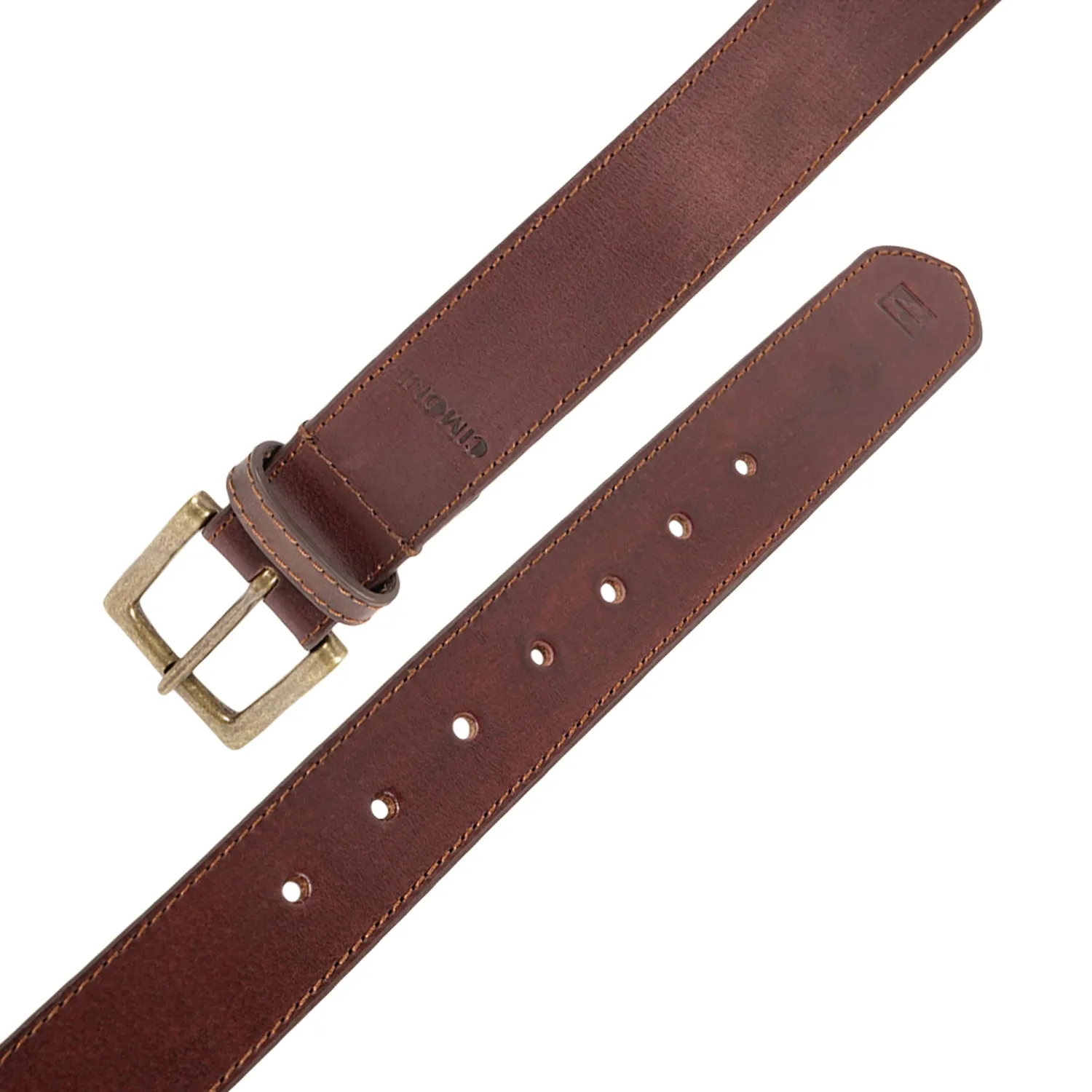 CIMONI Genuine Men's Leather Belt A Perfect Blend of Casual/ formal Wear Dark Brown (1 Year Gurantee)