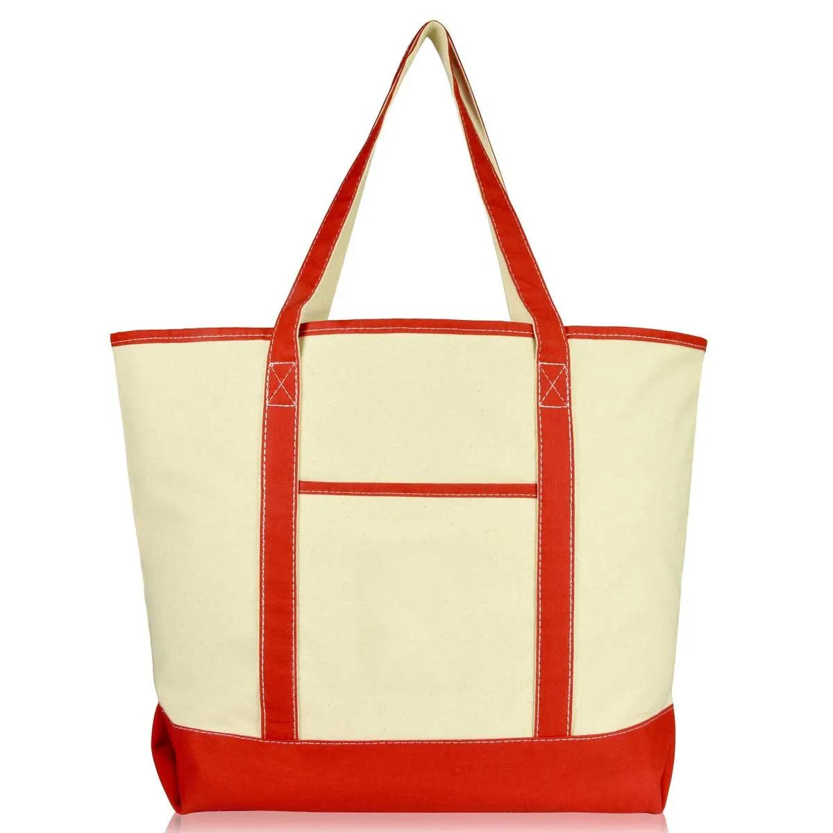 Dalix 22" Soft Canvas Tote Bag