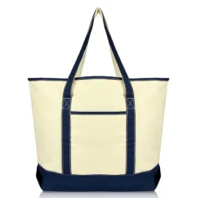 Dalix 22" Soft Canvas Tote Bag