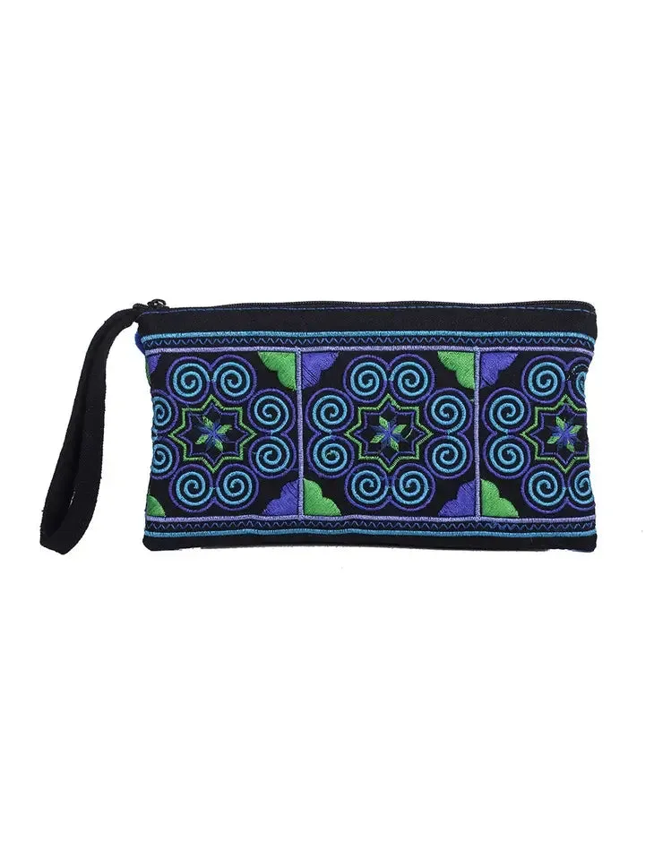 Deco Roll Embroidered Wristlet, Thailand