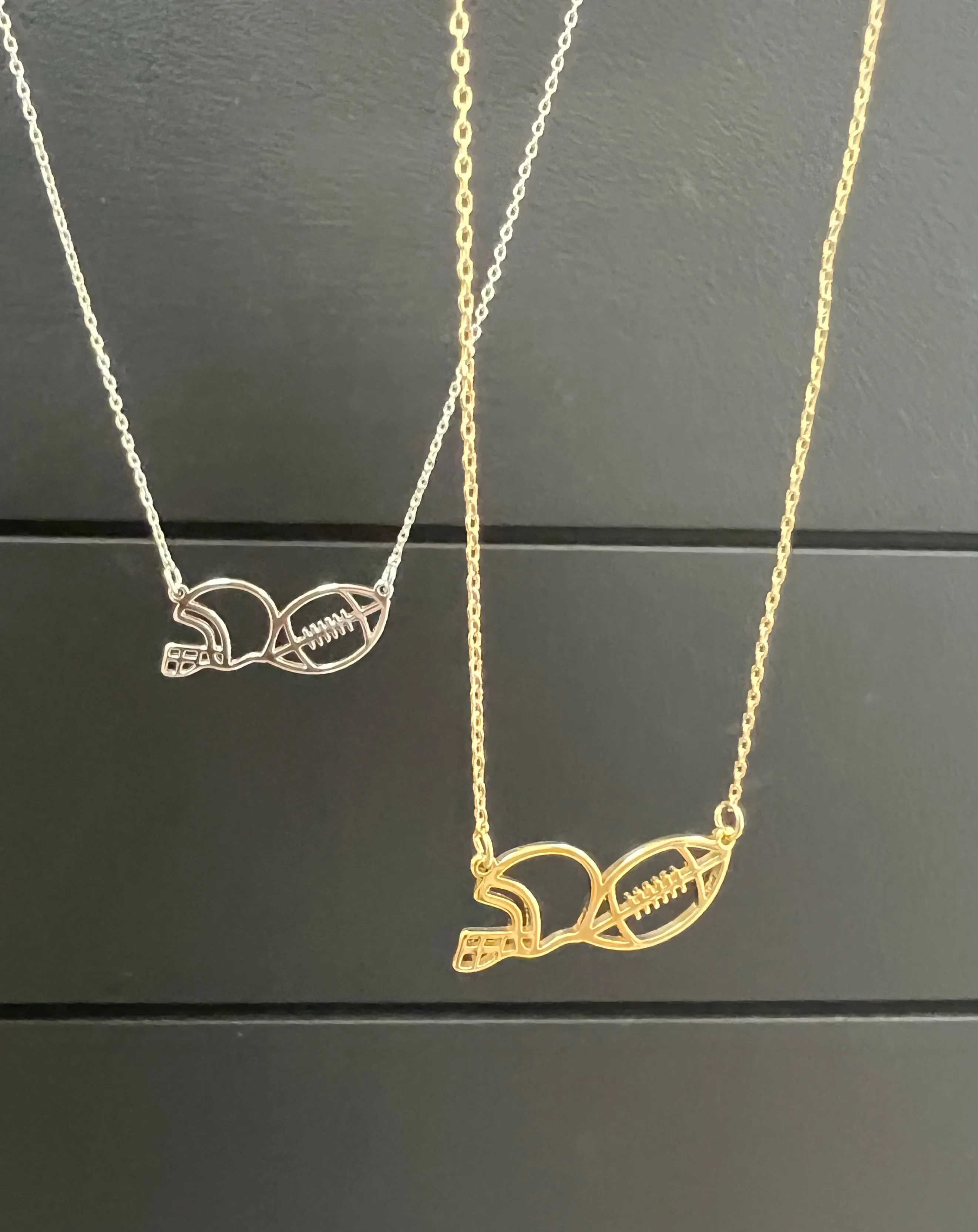 Delicate Football Necklaces - 2 Colors!