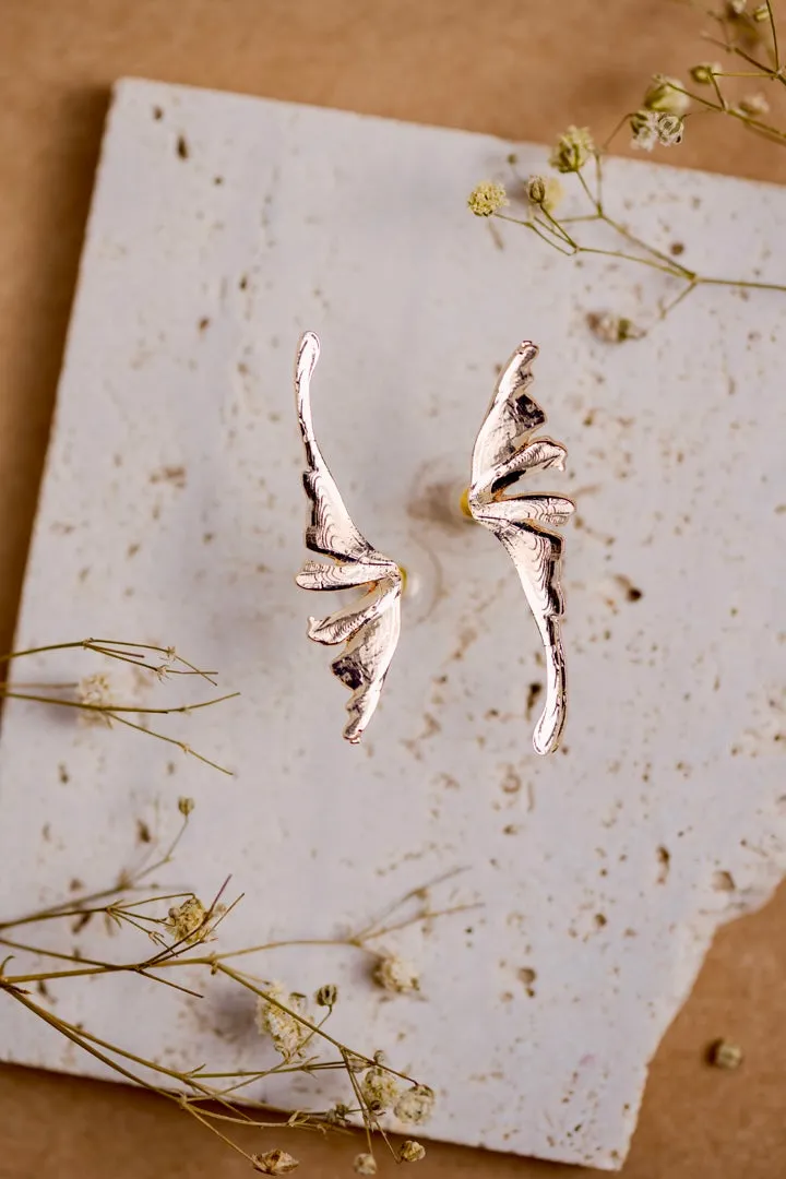 Dragon wing statement Earring