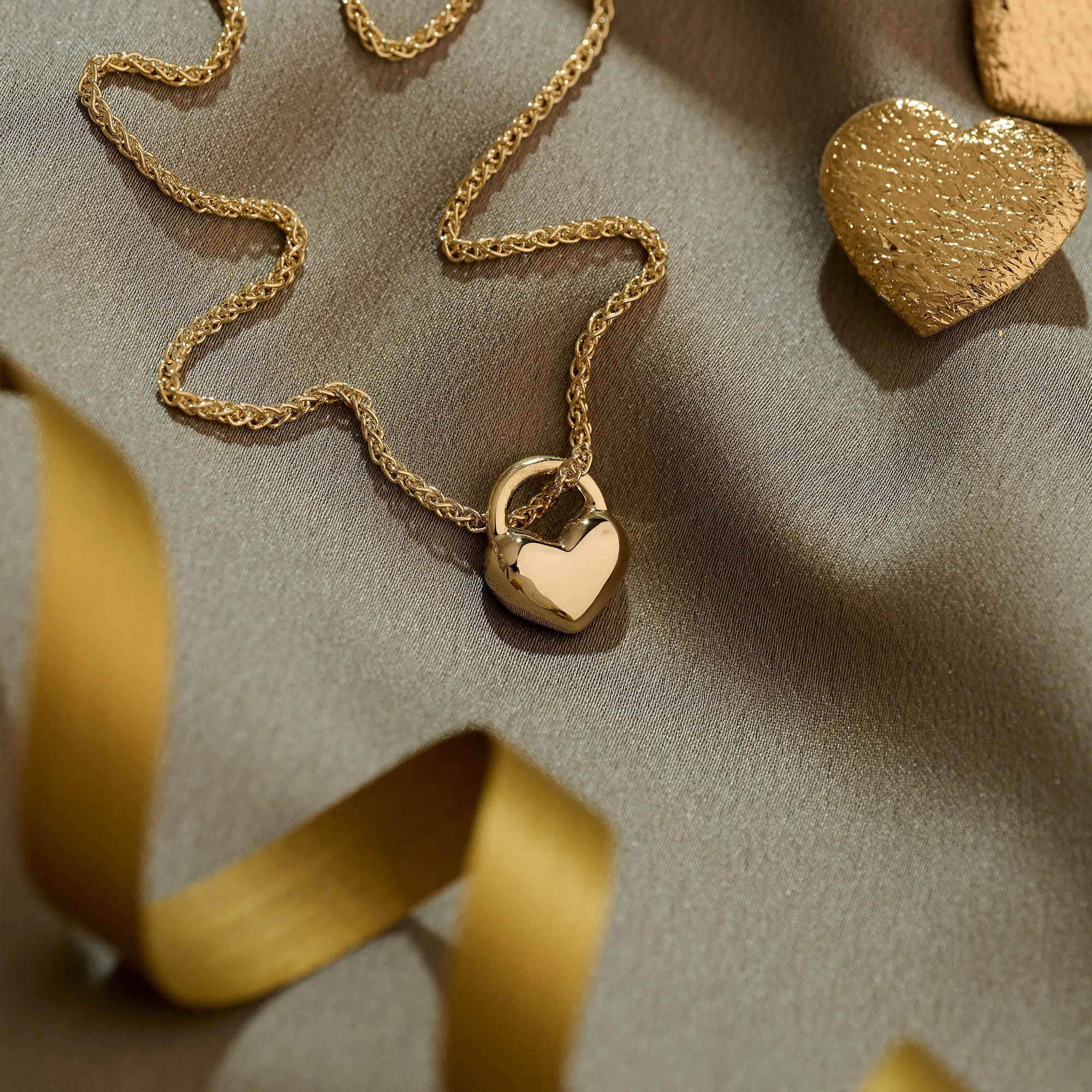 Eternal Heart Solid Gold Necklace