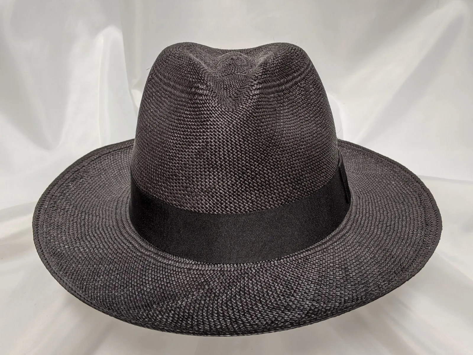 Fedora 7 5/8 (61) - Black (Montecristi Panama) #20-148