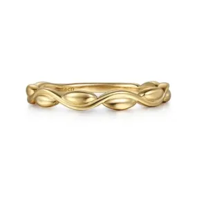 Gabriel&Co Gold Braided Twist Band