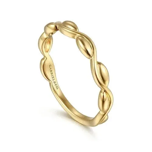 Gabriel&Co Gold Braided Twist Band