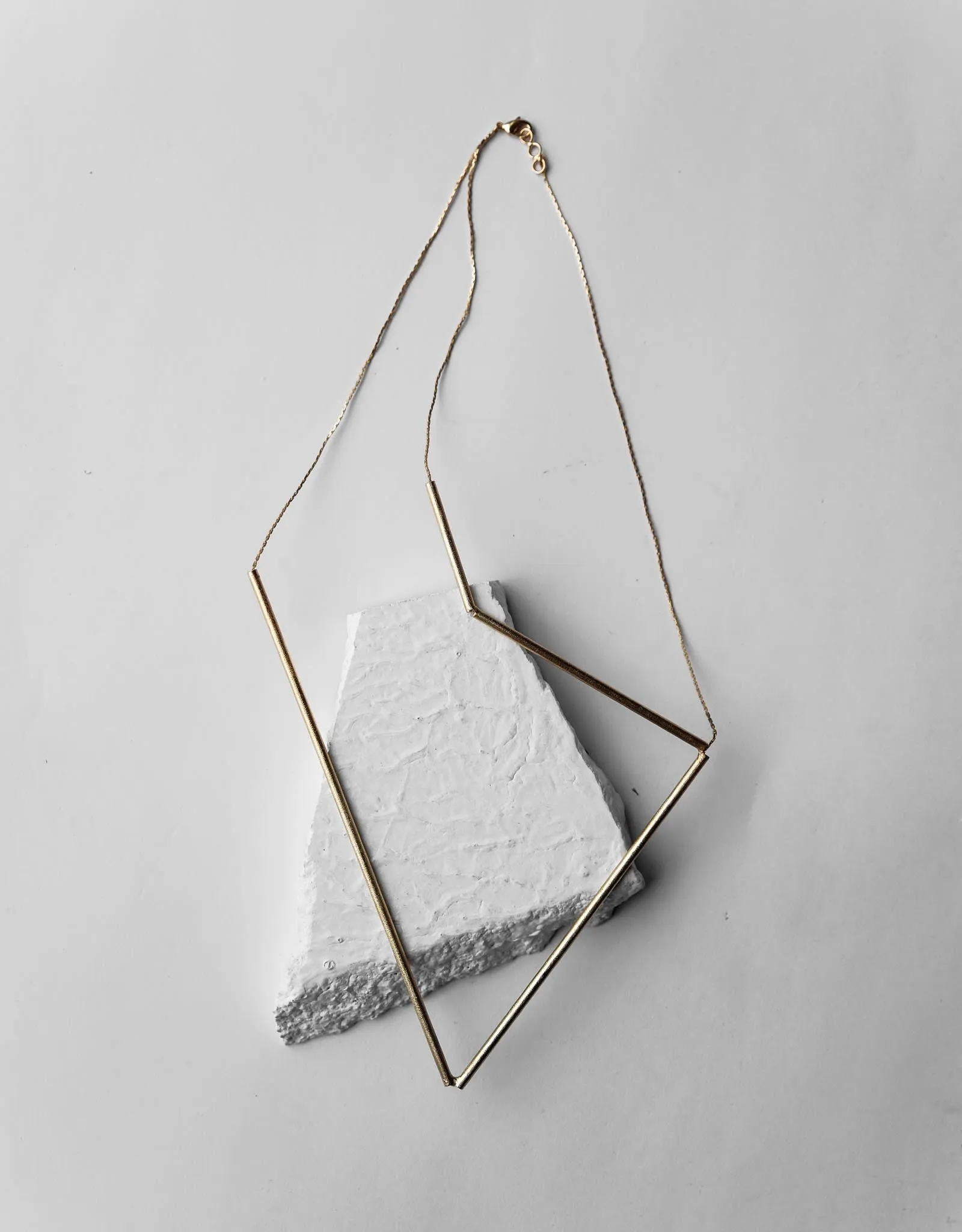 Gold Brass Necklaces-Deformed