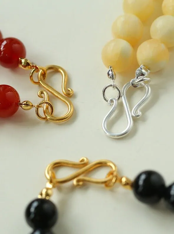 Harmonious Gemstone Necklaces Onyx Beaded 10mm Necklaces