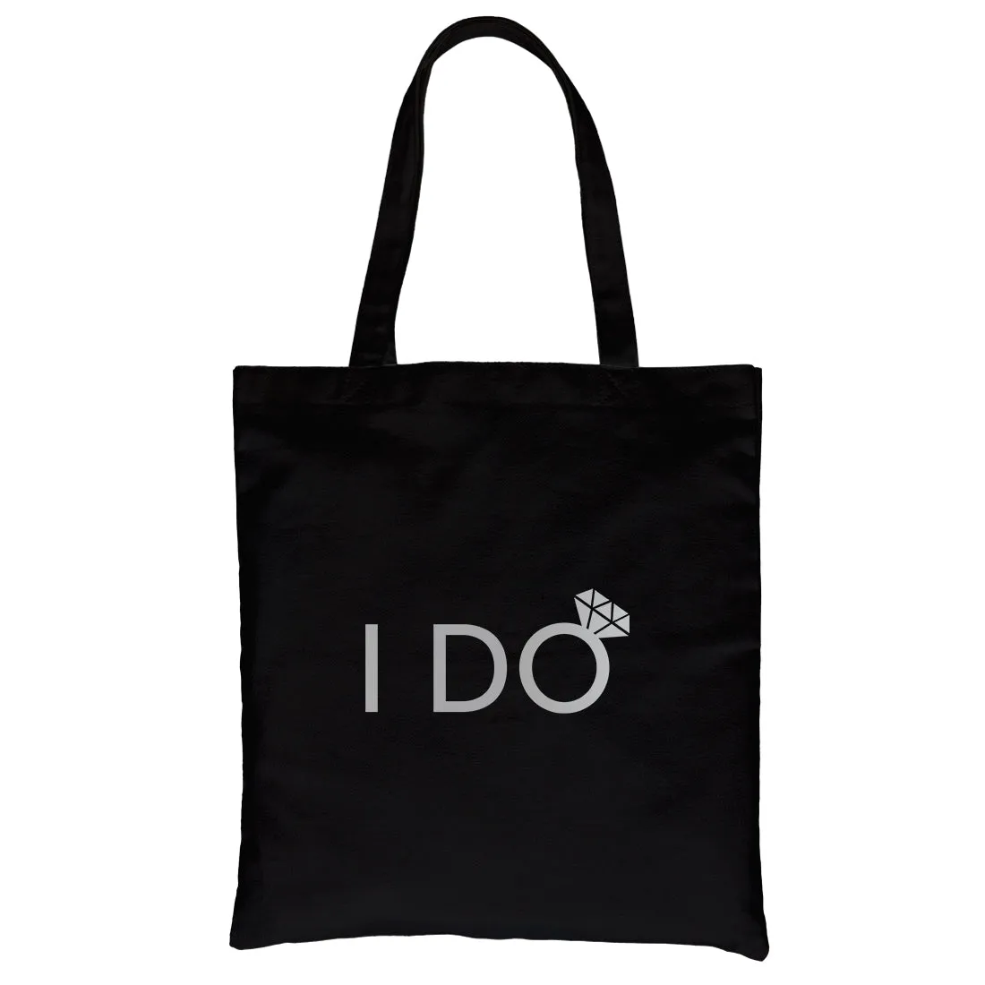 I Do She Said Yas-SILVER Canvas Shoulder Bag Powerful Bridal Gift