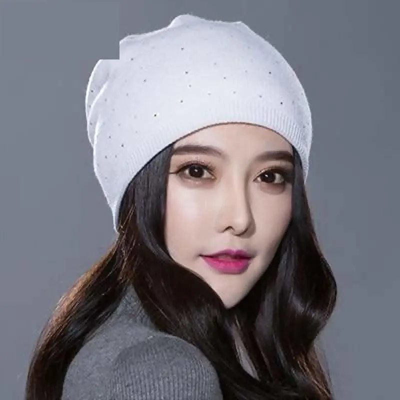 Knitted Wool Beanies Casual Outdoor Ski Hats