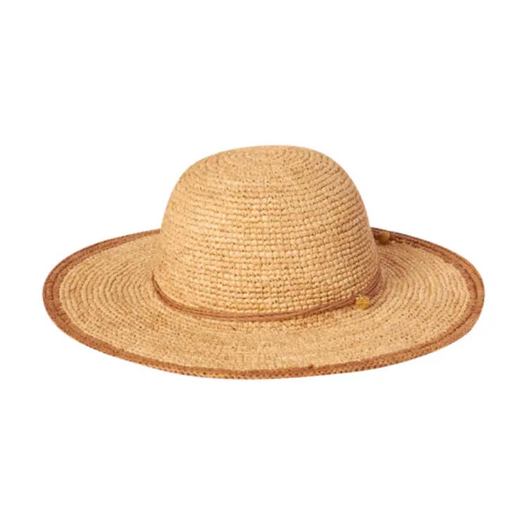 Kooringal Kelis Raffia Wide Brim - Tea