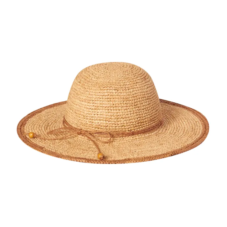 Kooringal Kelis Raffia Wide Brim - Tea