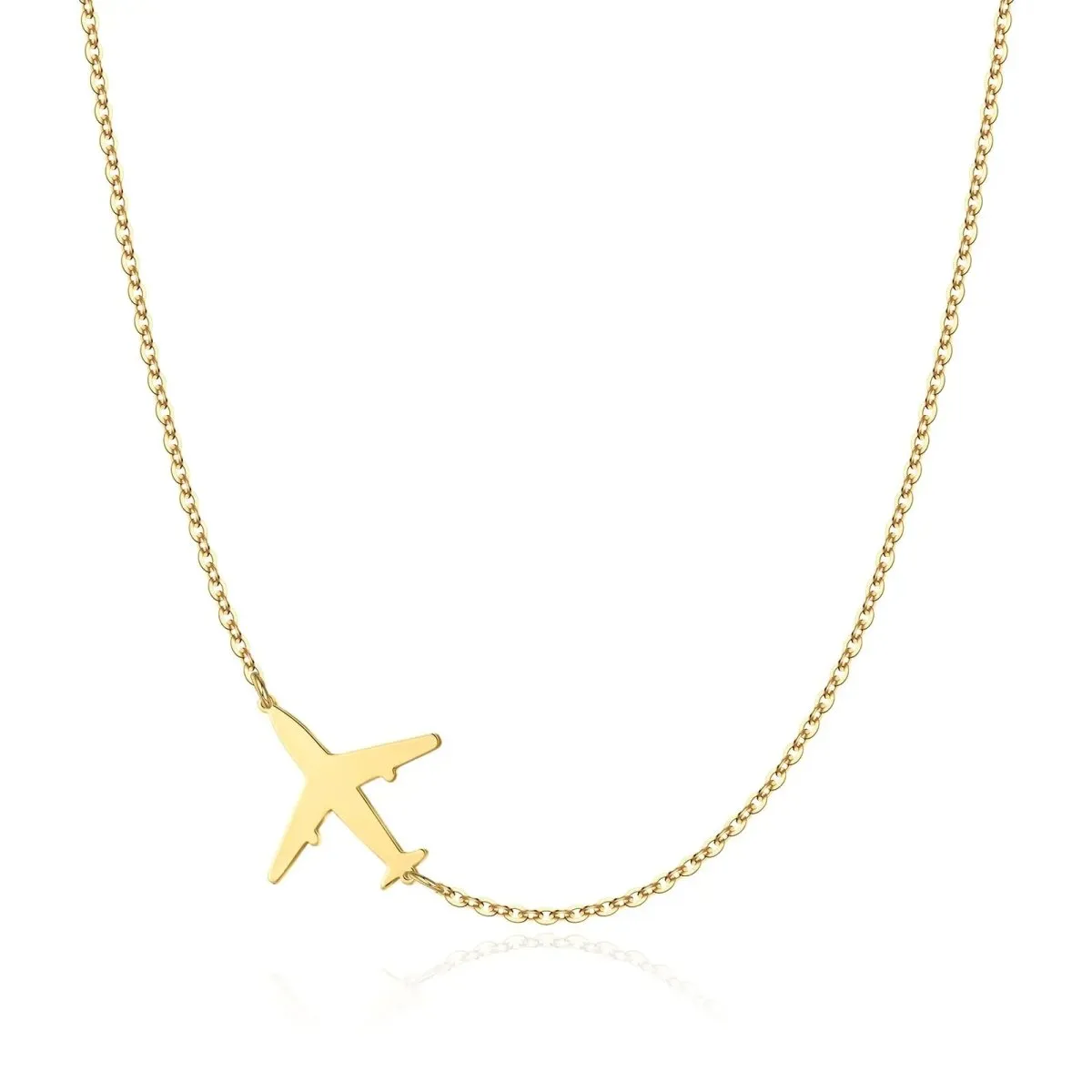 Kyerlyn Gold Airplane Necklaces