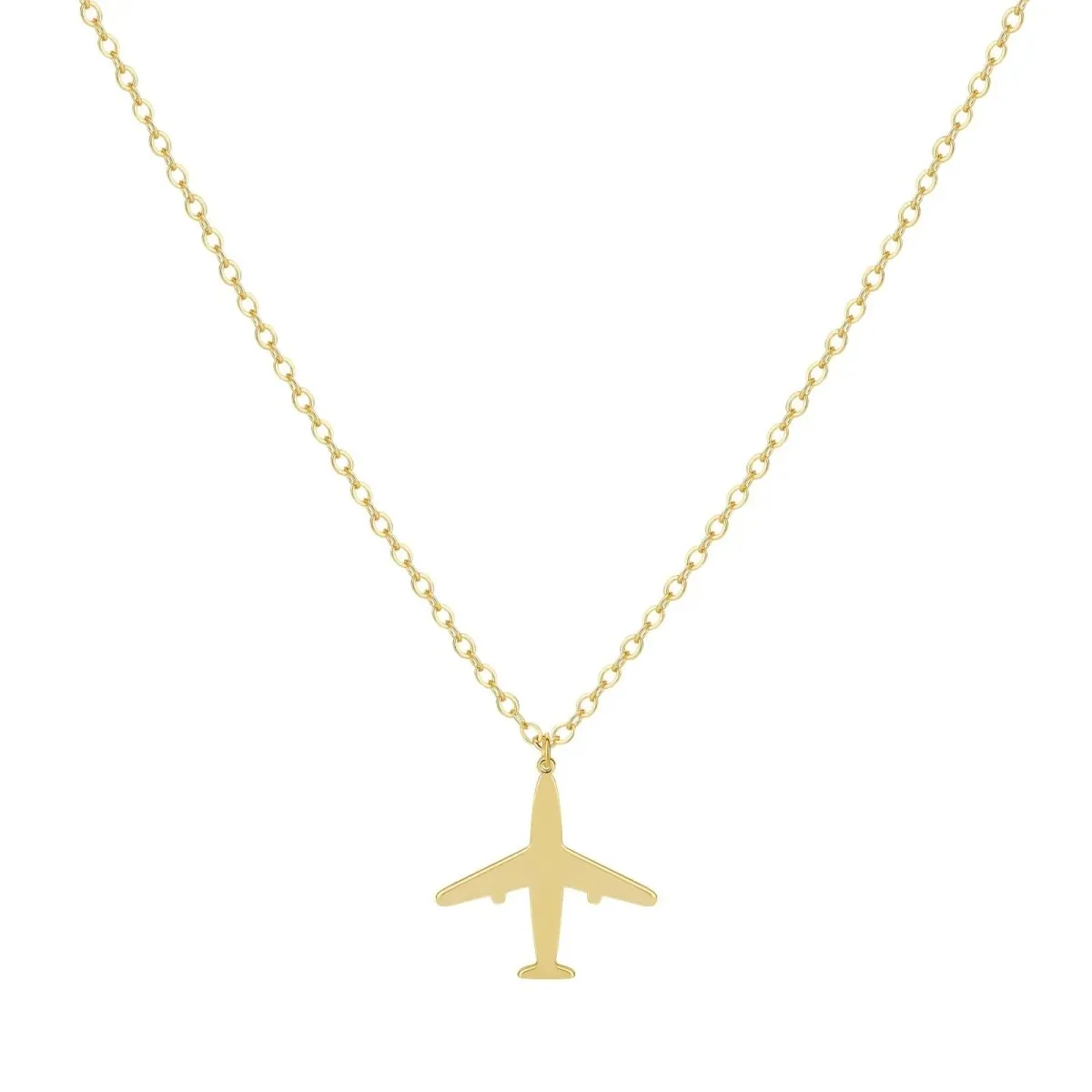 Kyerlyn Gold Airplane Necklaces