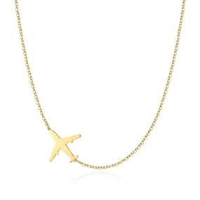 Kyerlyn Gold Airplane Necklaces