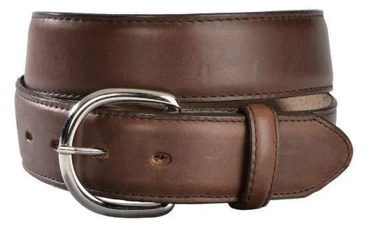 Leegin Justin Mens Classics Oiled Brown Western Belt Style 53717