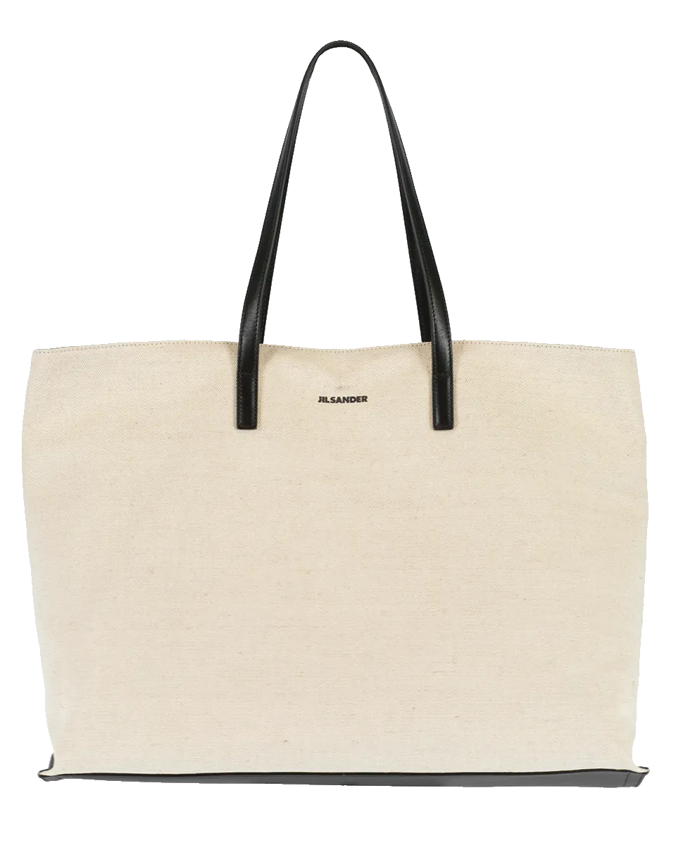 Linen Canvas Large Shopper