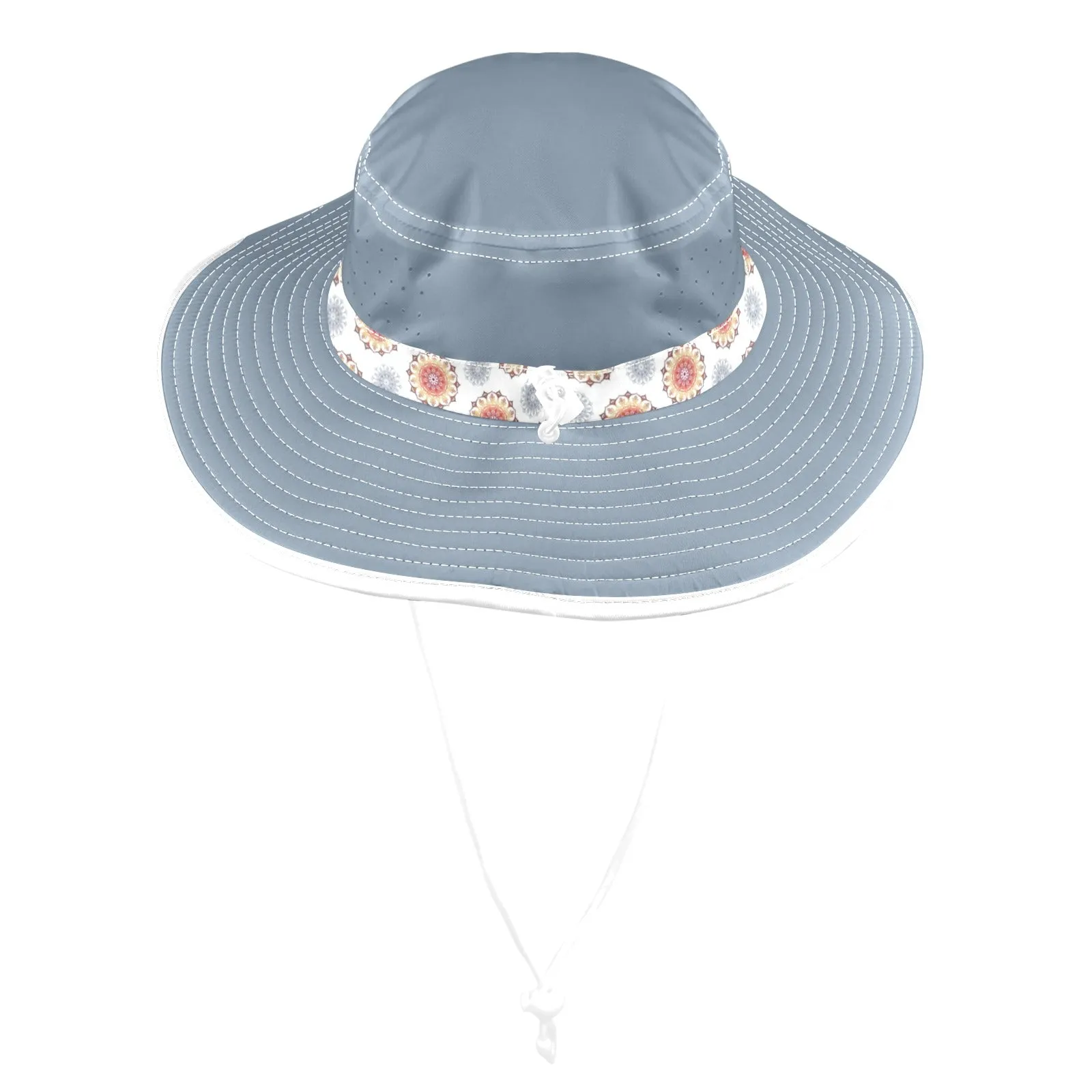 mandala 4 Wide Brim Bucket Hat