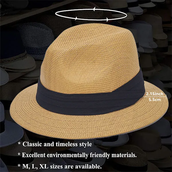 Men Women Fedora Hats for Summer F039