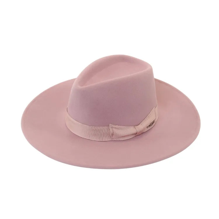 Mossant Paris Celine Wide Brim Fedora - Lilac