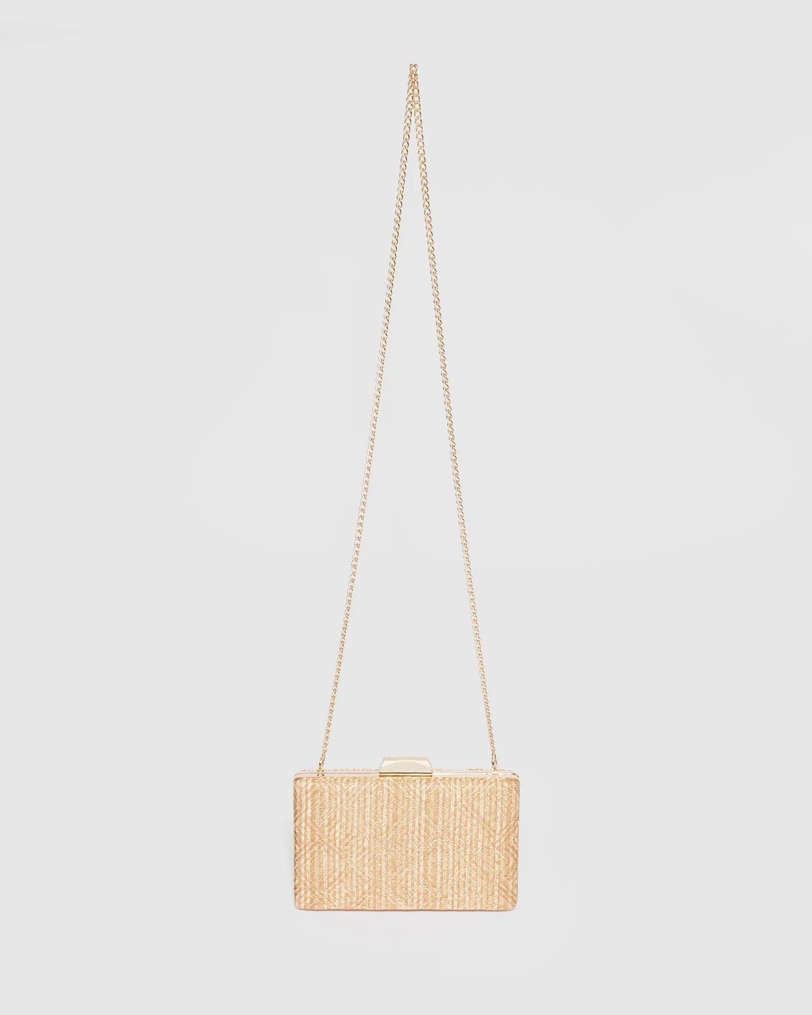 Natural Julia Hardcase Clutch Bag