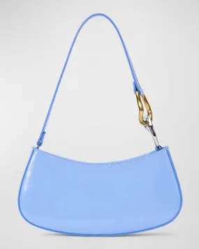 Ollie Zip Leather Shoulder Bag