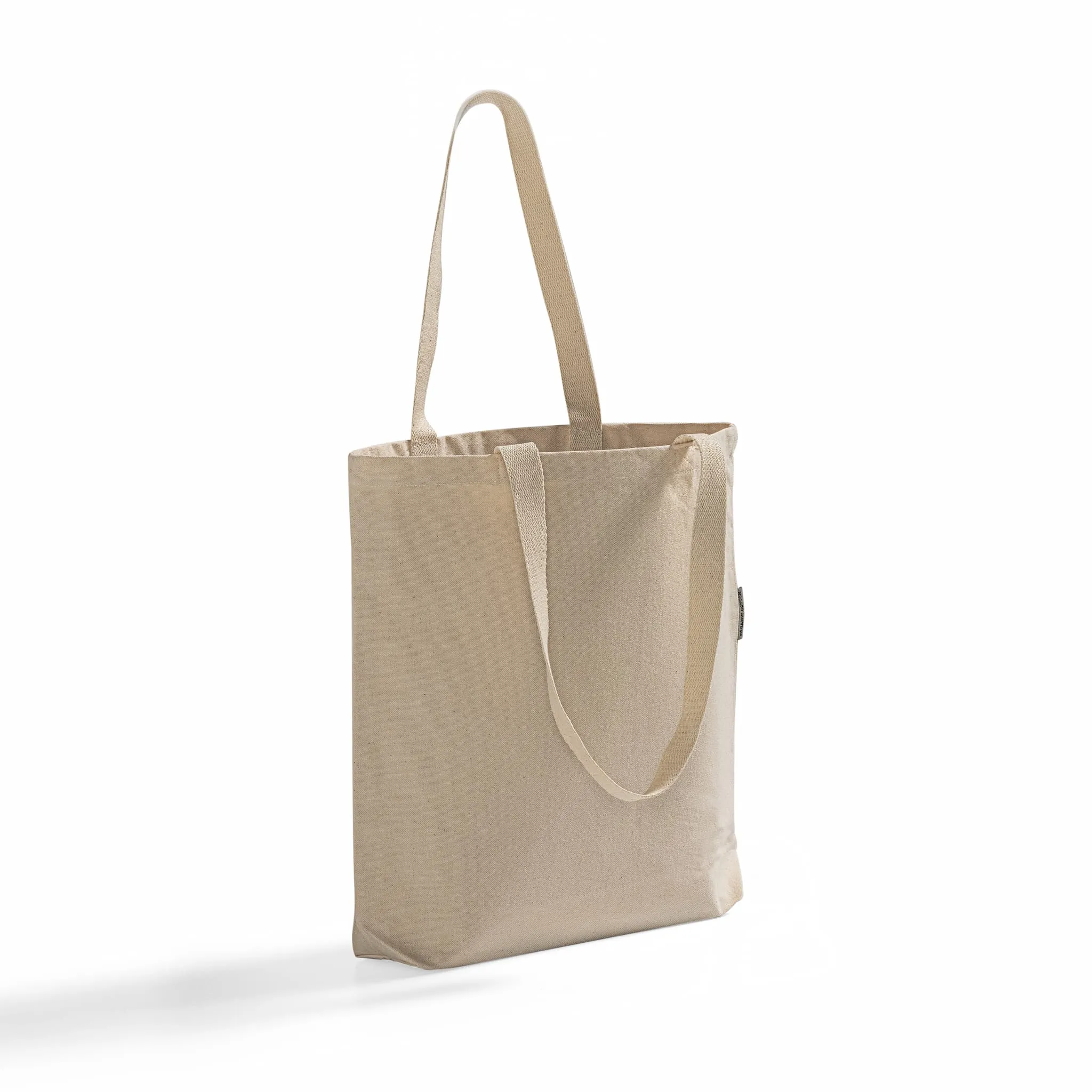 Organic Cotton Canvas Grocery Tote Bags W/Gusset - OR210